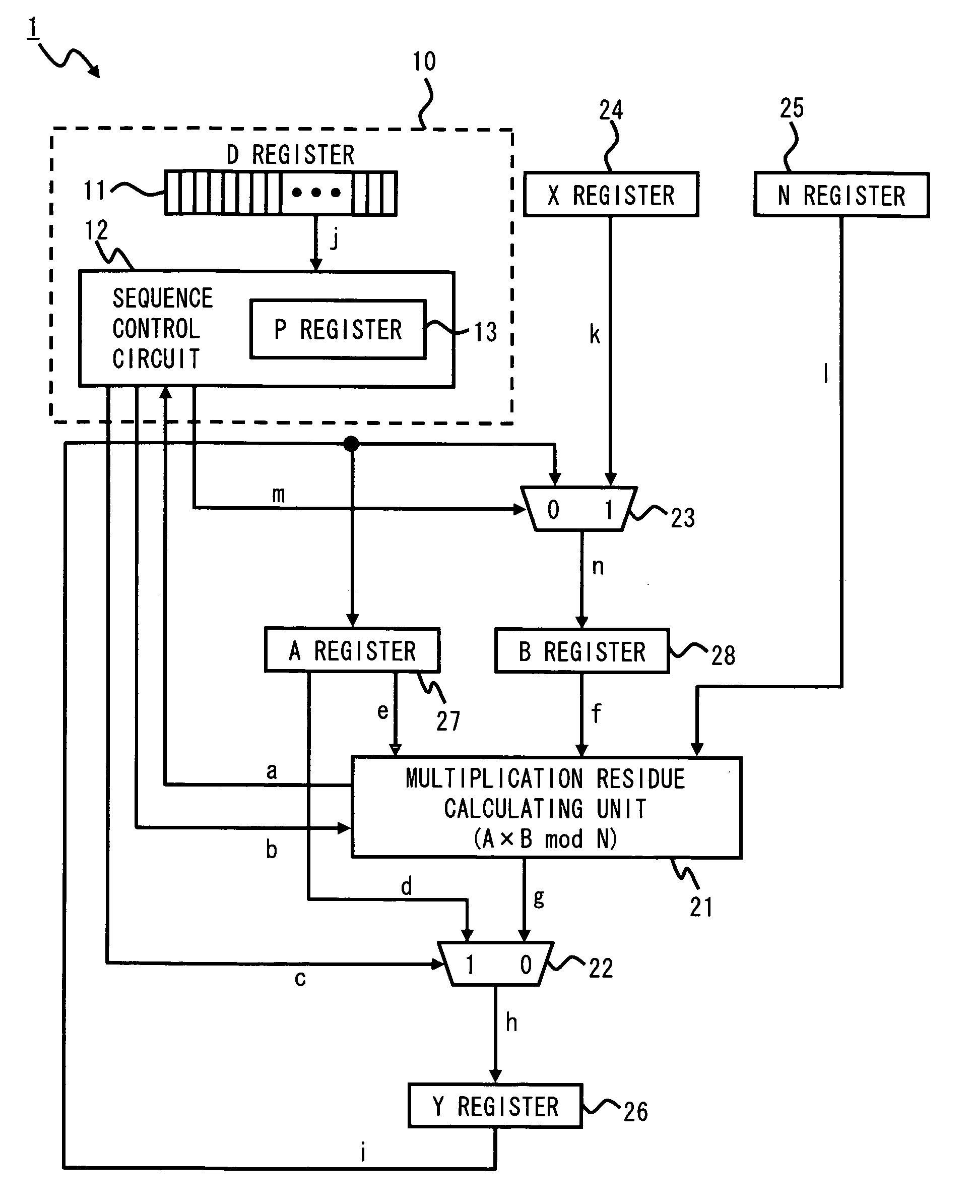 Power-residue calculating unit and method of controlling the same