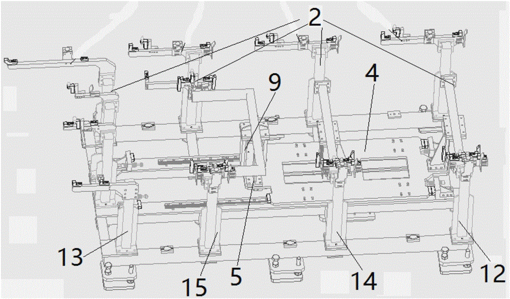 Automobile metal plate stepping conveying device