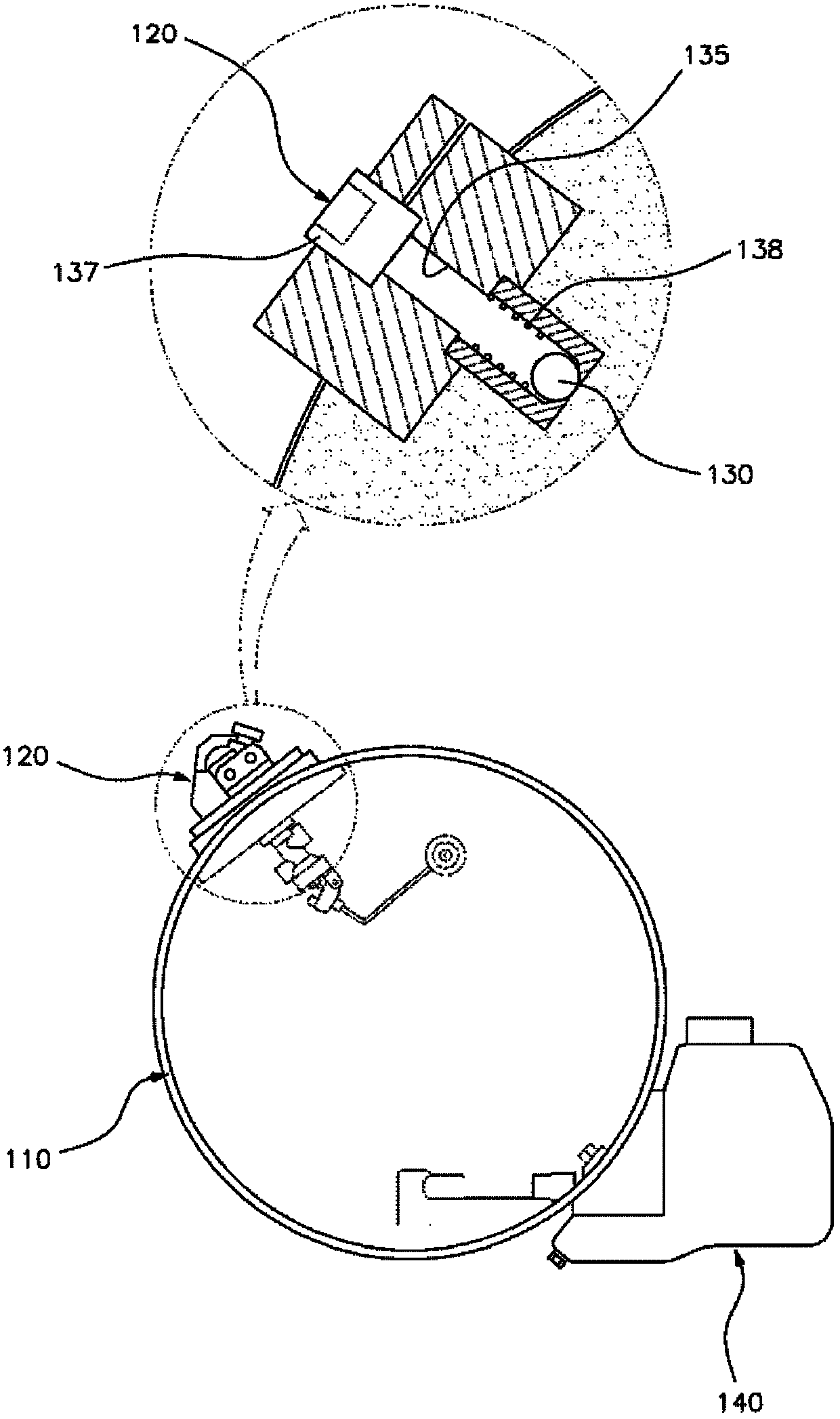 Pressure sustaining system for lpg bombe