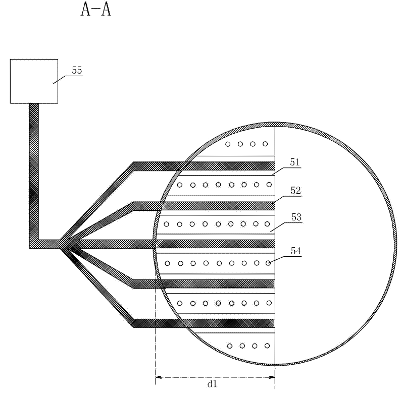 Tray bubble type biomass continuous hydrogen production method and device