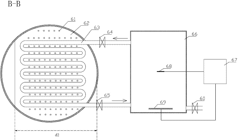 Tray bubble type biomass continuous hydrogen production method and device