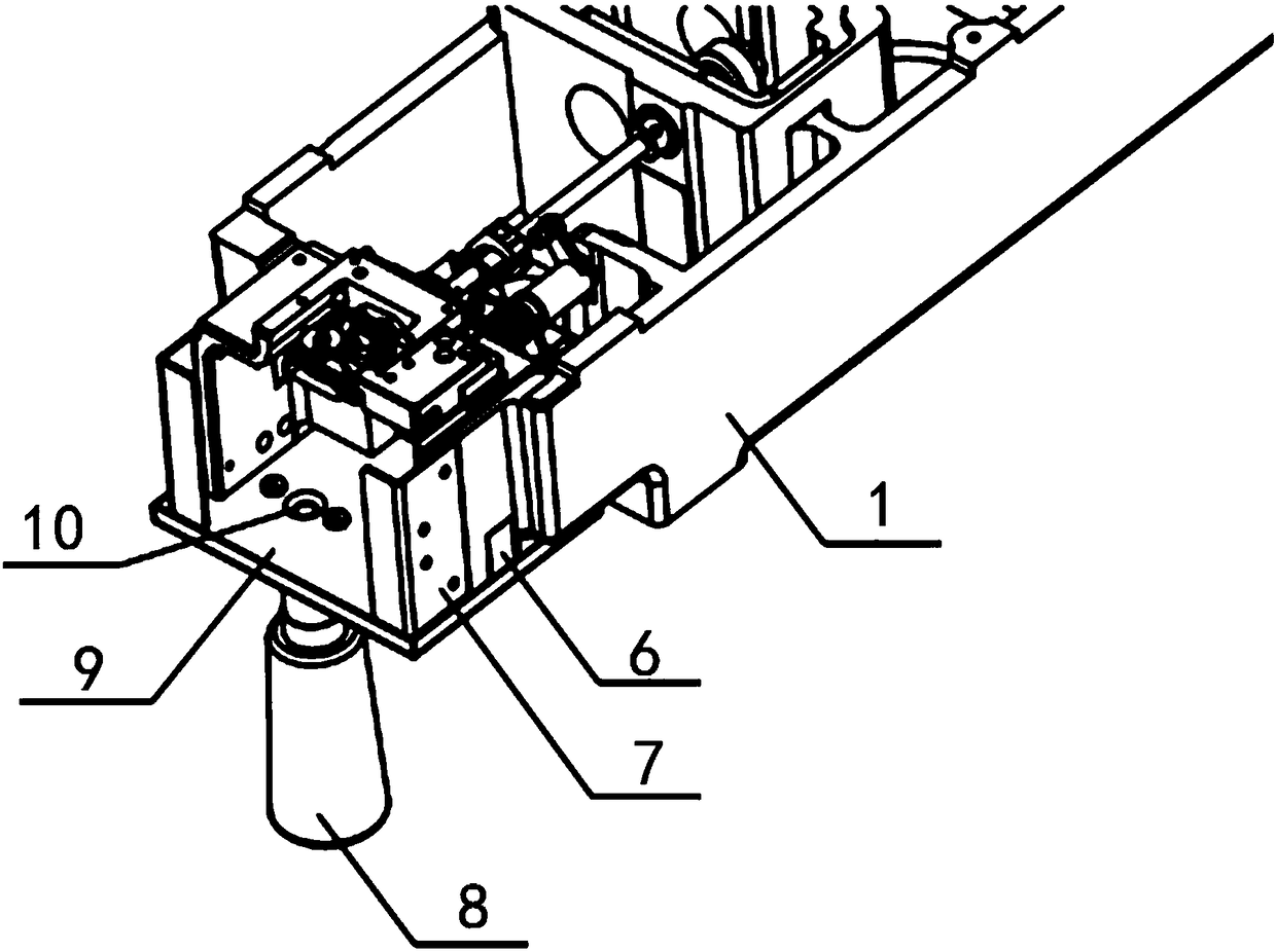 Template machine and oil returning device