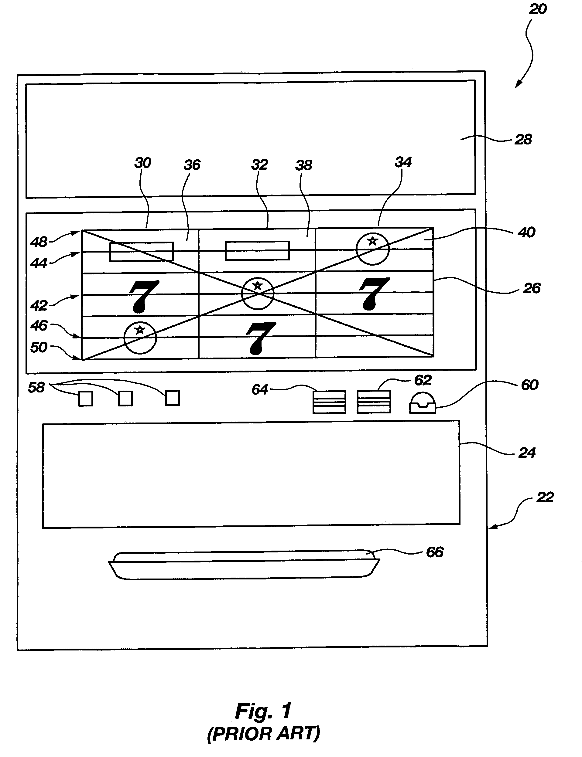 Method and apparatus for selecting pay lines based on a partial outcome of a slots game