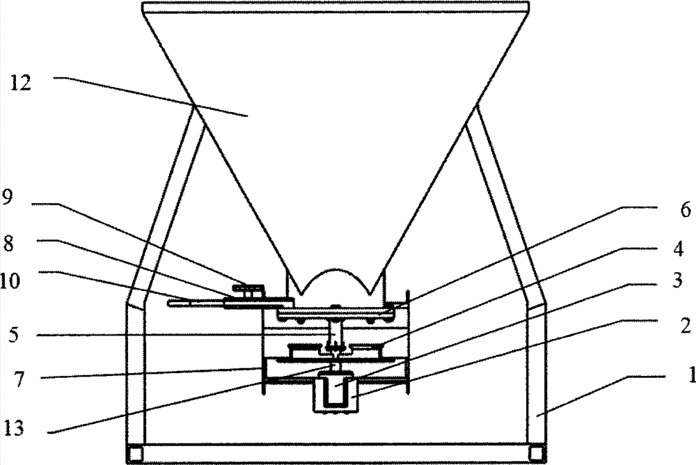 Snow melting agent spreading device