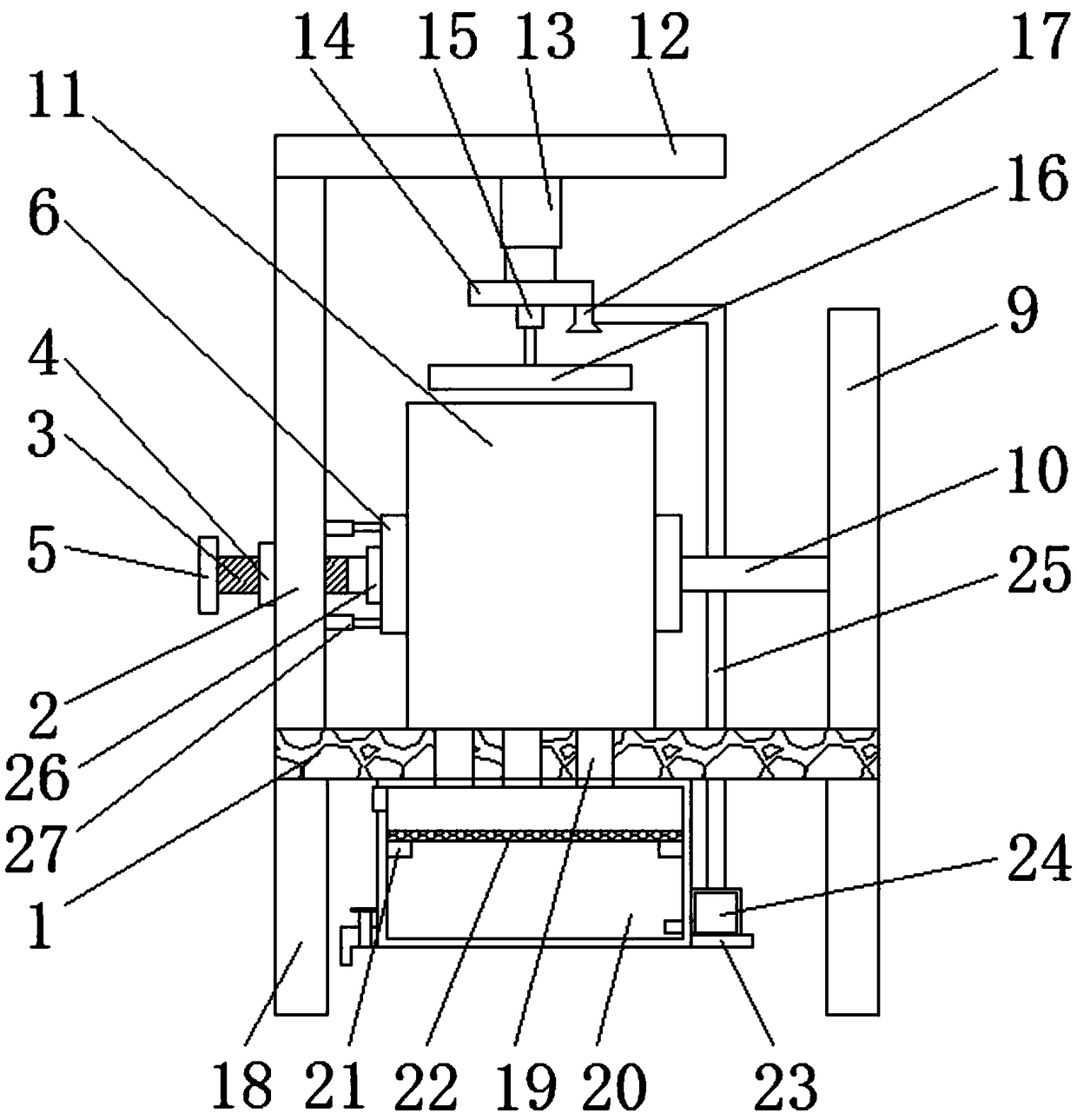 Cleaning device for dust removal filter cartridge