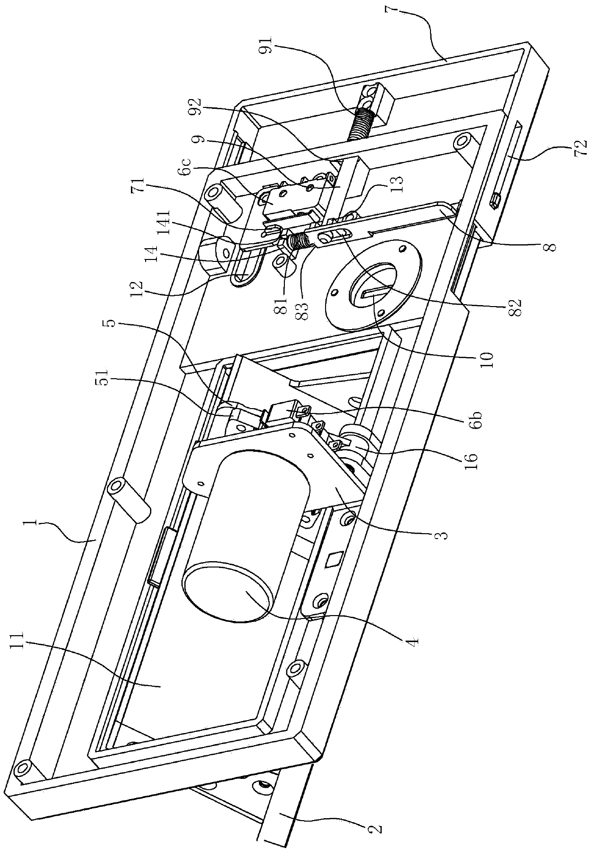 Tipping bucket safe box panel device