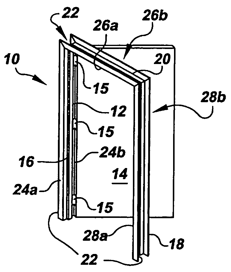 Hollow doorframe including electroluminescent illumination system