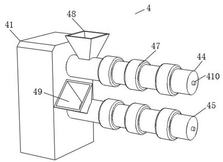 Double-color injection device and double-color injection process for rear cover of window rolling motor