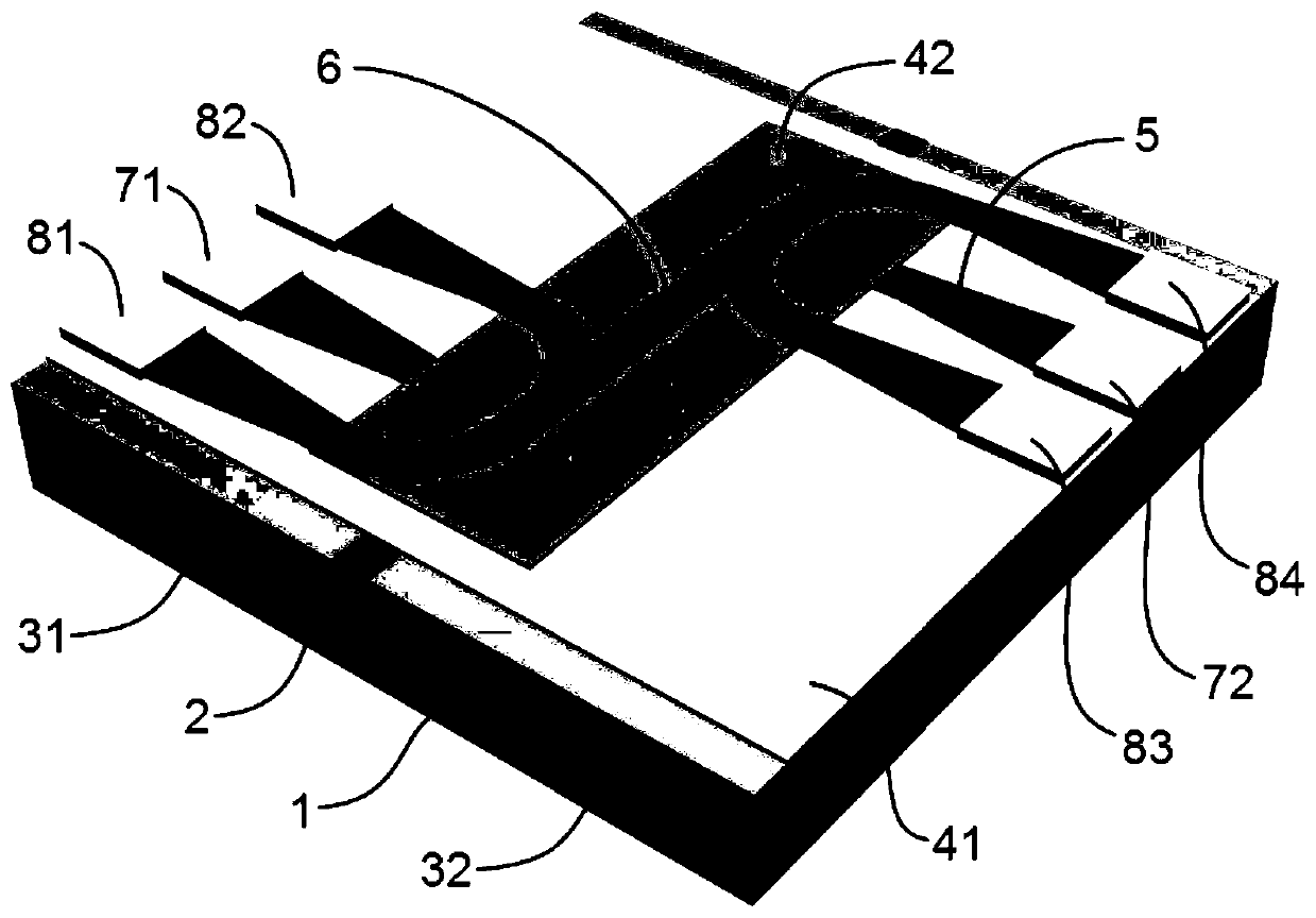 Graphene microstrip line traveling wave absorption optical modulator based on strip optical waveguide