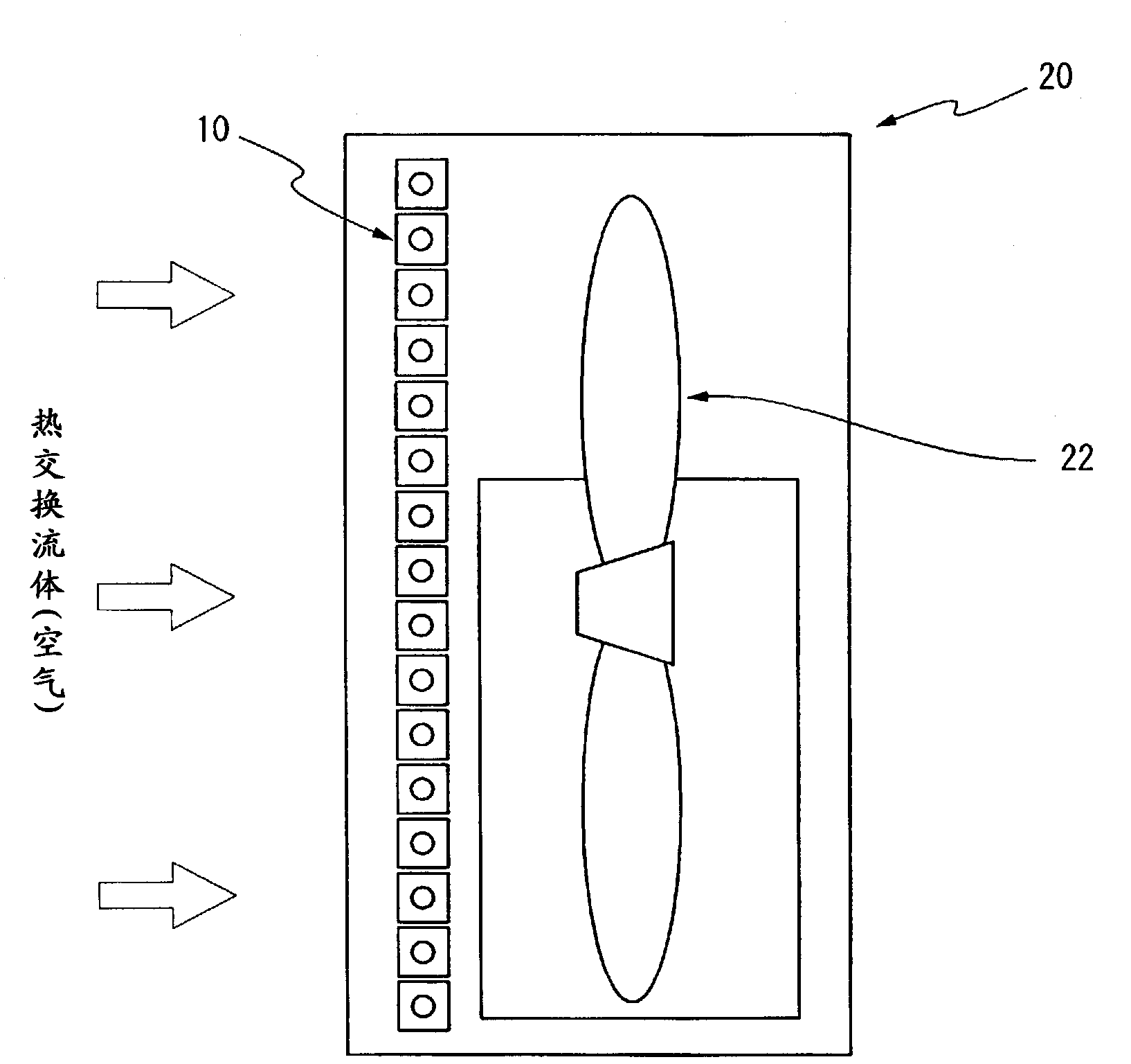 Serpentine heat exchanger for an air conditioner