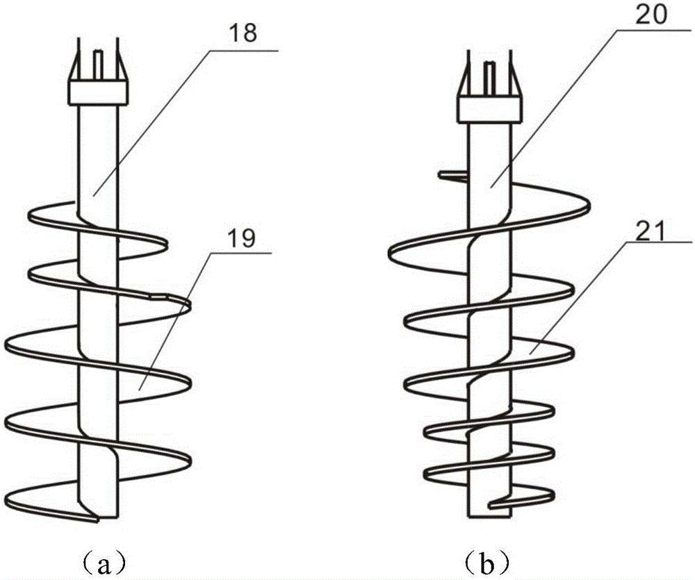 Variable-diameter variable-pitch spiral vertical planetary mixer