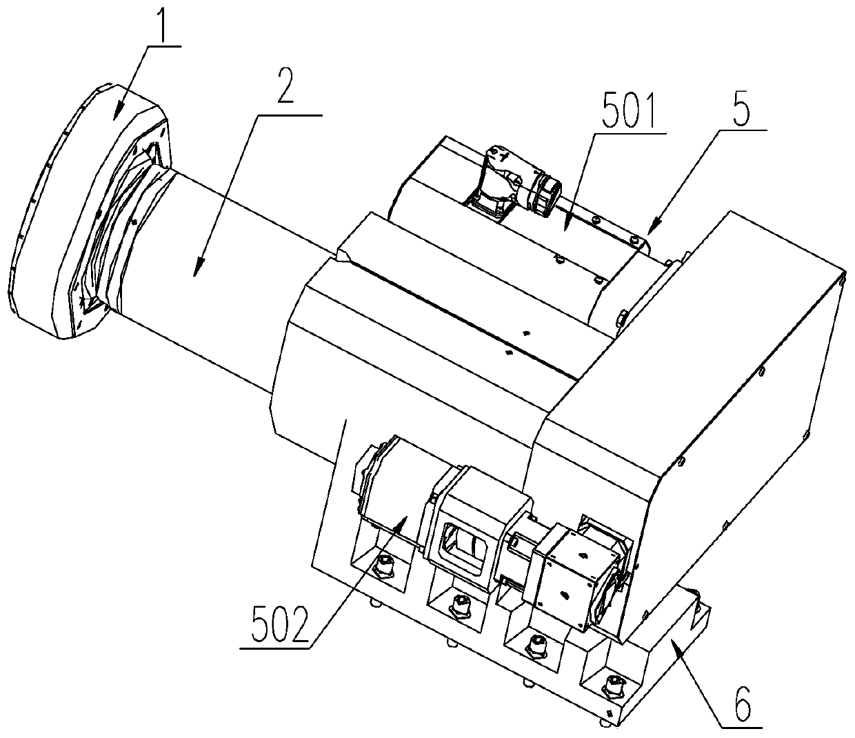 Grinding main shaft for crystal silicon rough grinding and fine grinding integrated machine and using method thereof