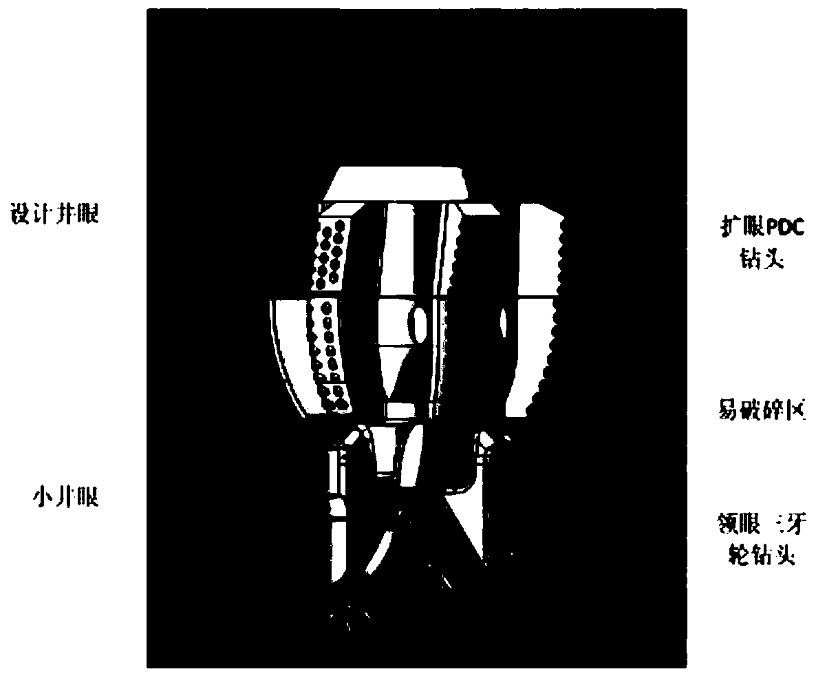 Tricone PDC concentric drill bit