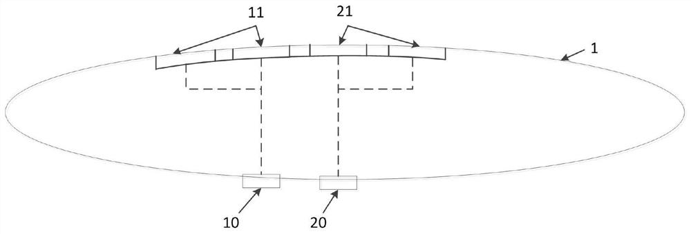 A power supply structure for a stratospheric aerostat