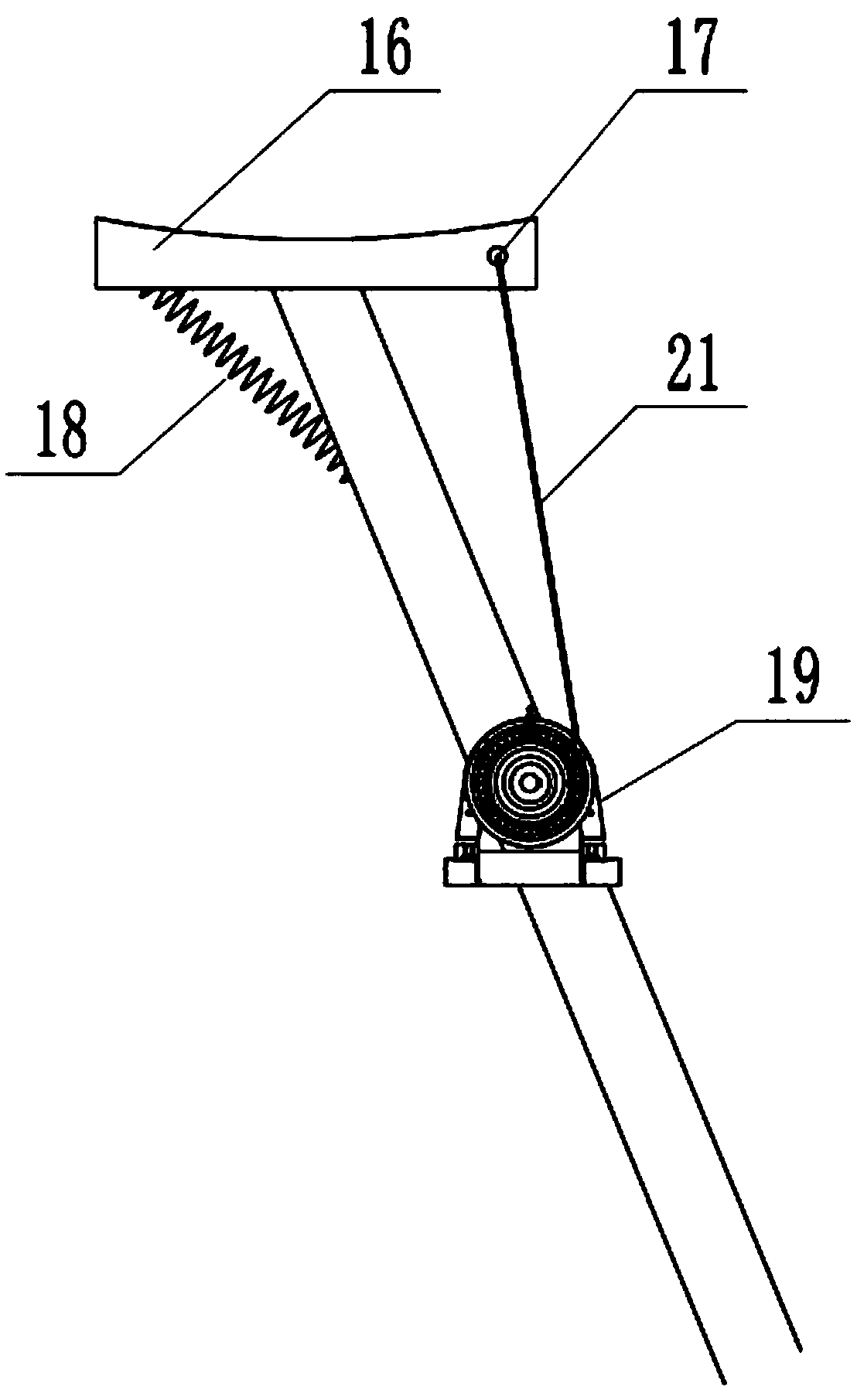 An aircraft horizontal wing test bracket