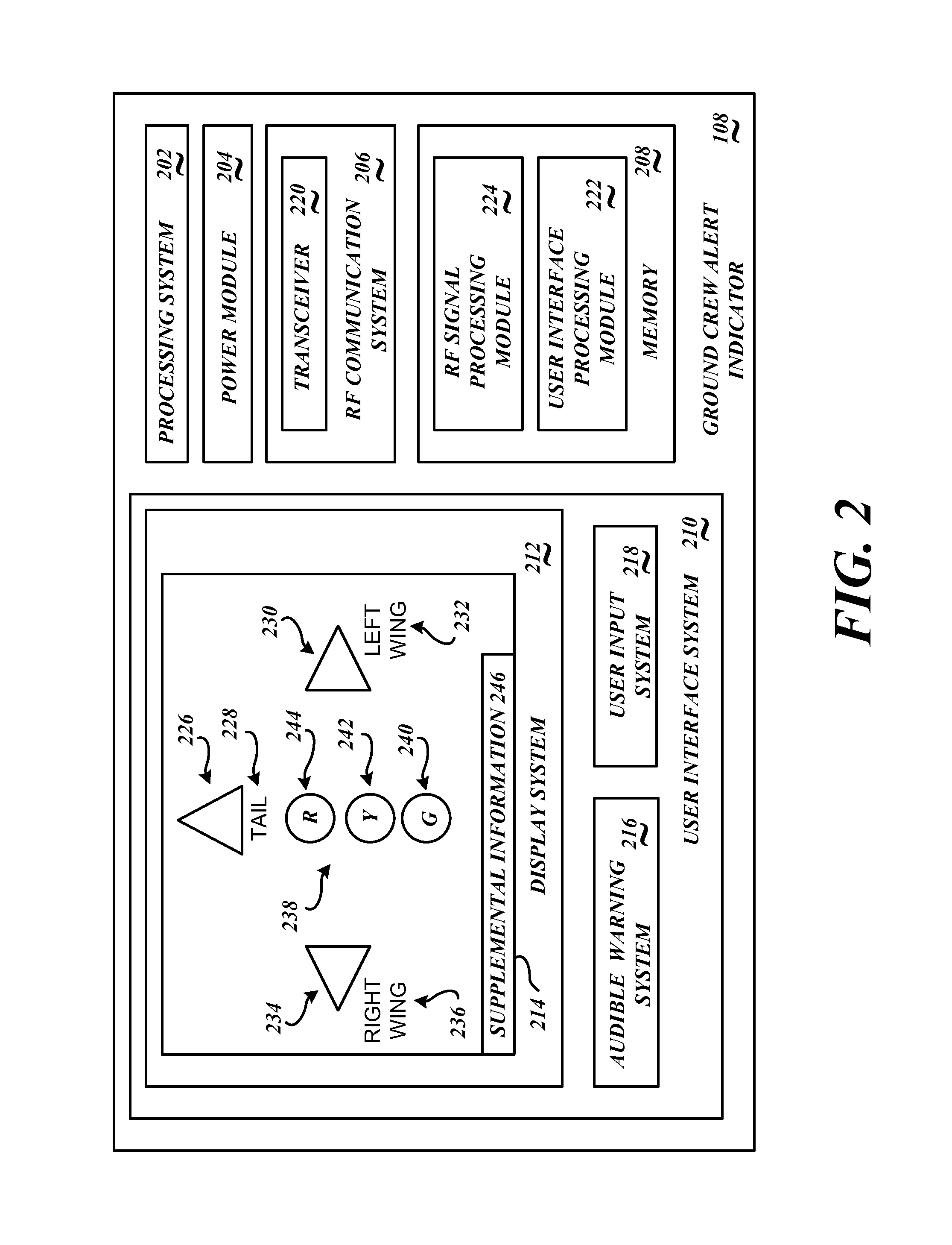 Collision-avoidance system for ground crew using sensors