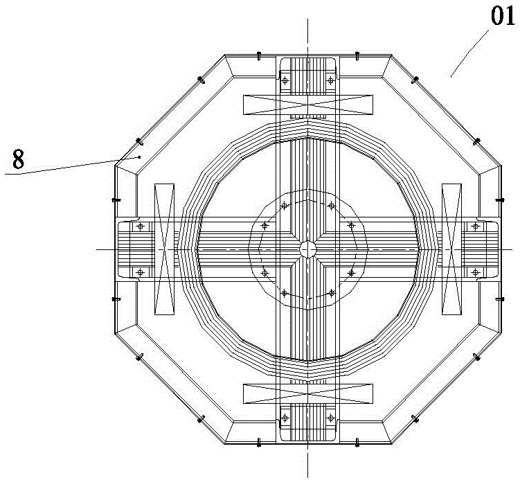 Magnetic particle flaw detector for irregular parts