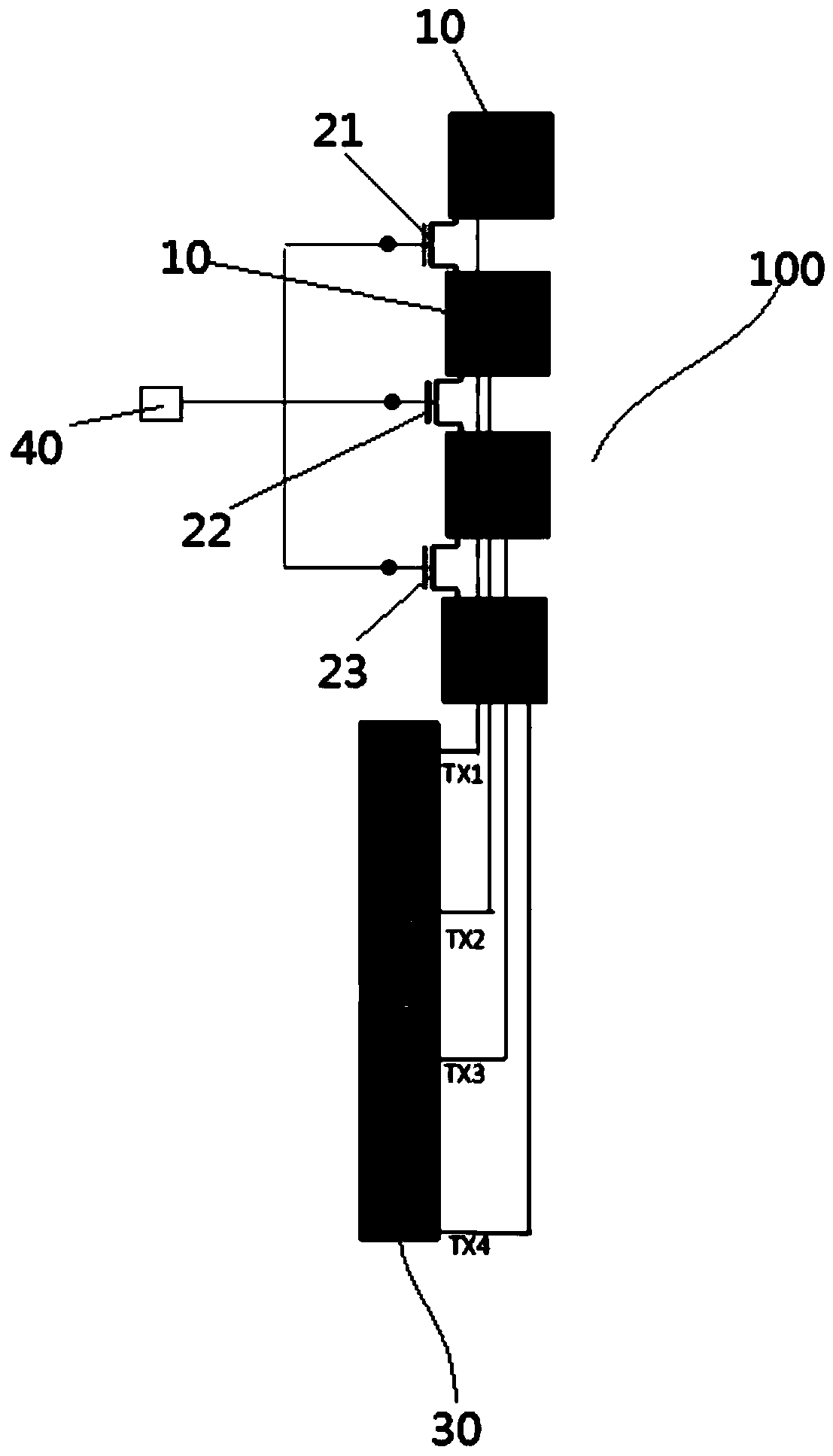 Light detection structure, light detection method, touch screen and display device