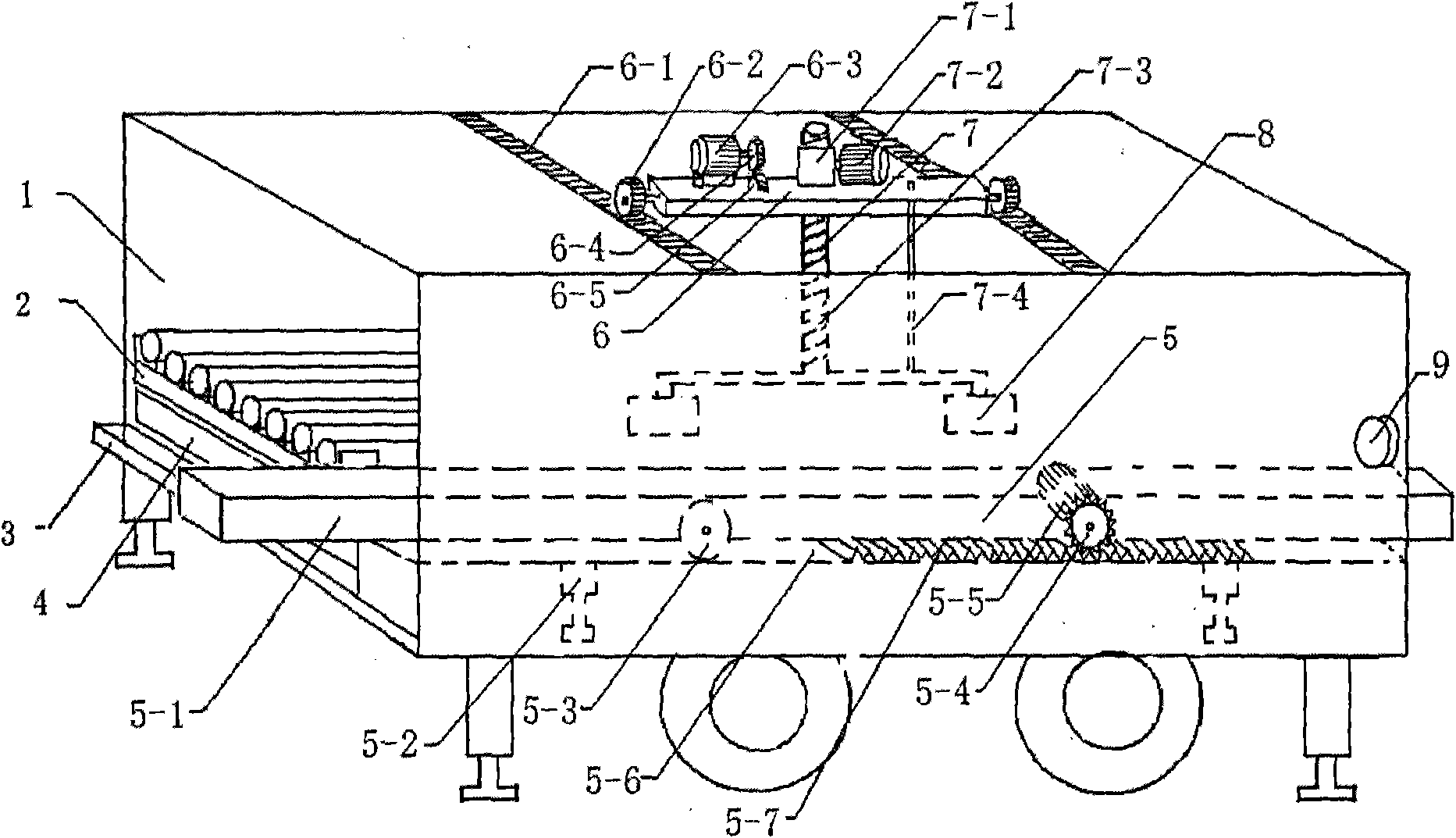 Movable oil pipe box for oil/water well operation