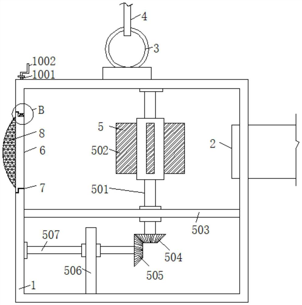 A pumping anti-clogging device for river cleaning based on water flow changes