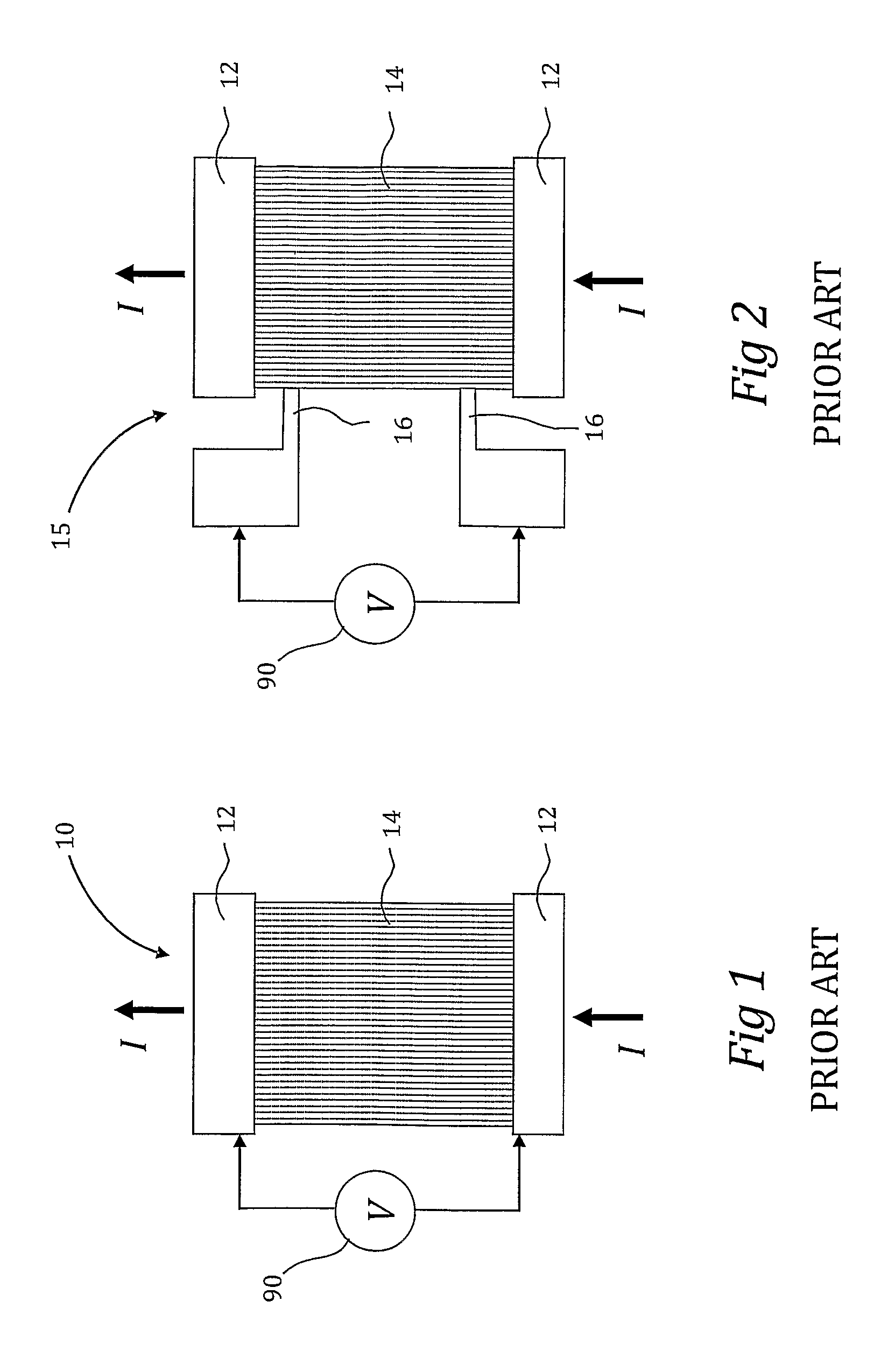 Four-terminal resistor with four resistors and adjustable temperature coefficient of resistance