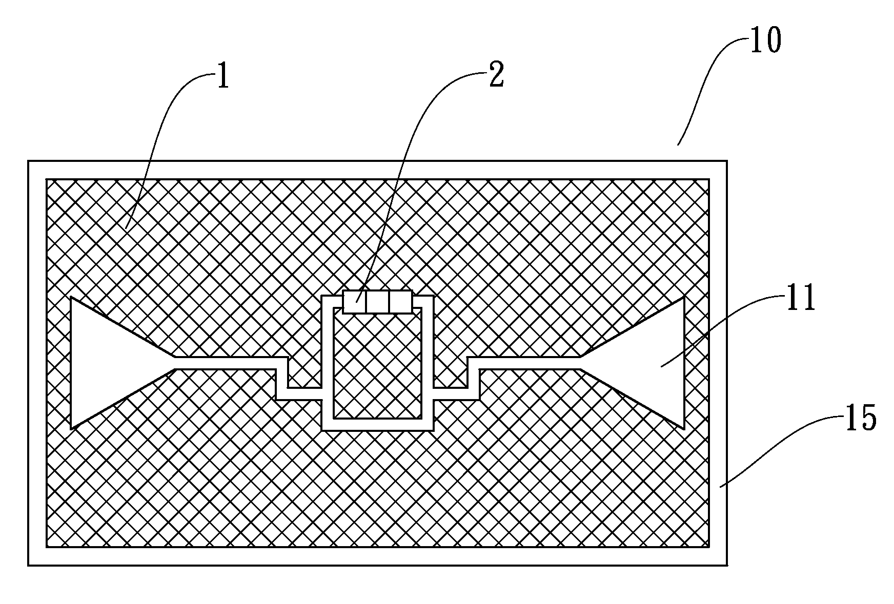 Structure for radio frequency identification and its manufacturing method