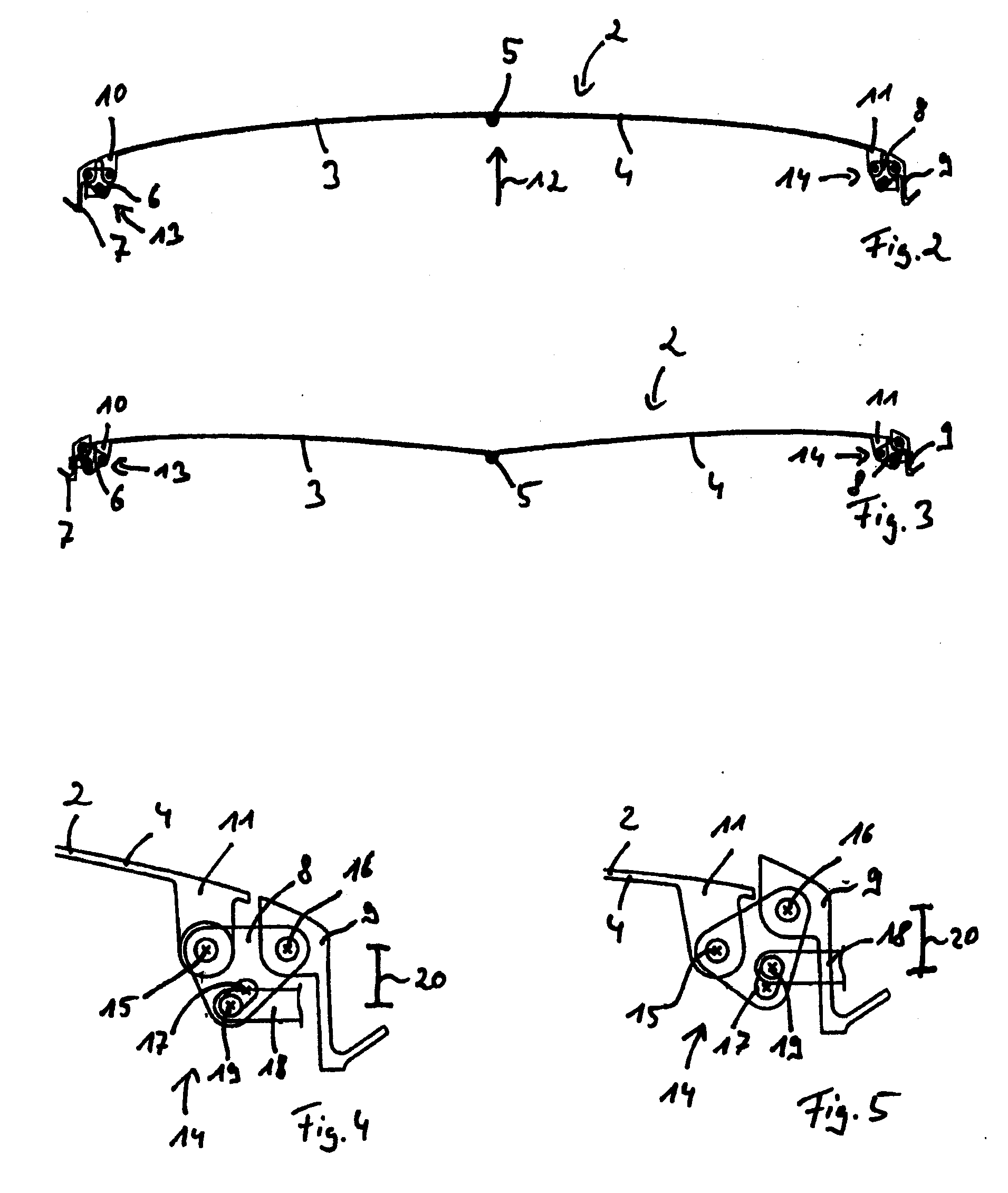 Folding top assembly with adjustable roof bow