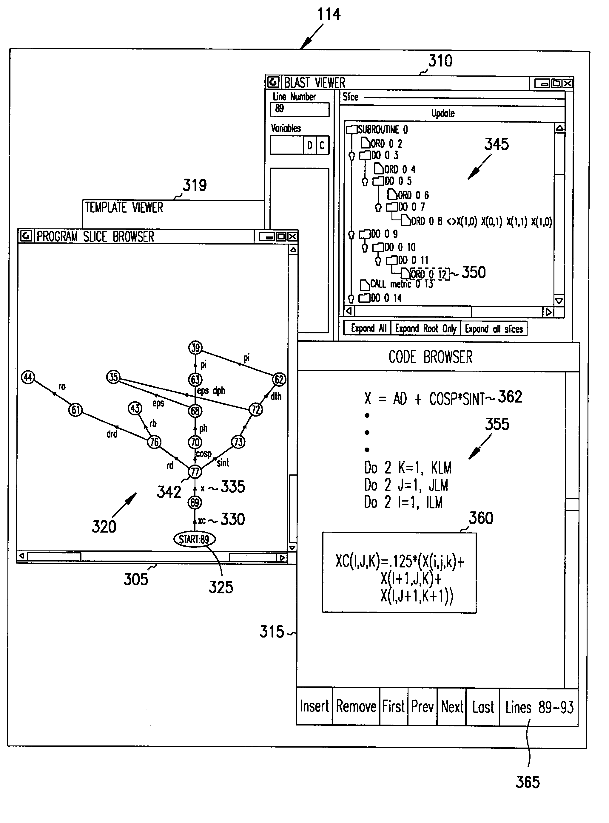 Integrated interactive software visualization environment