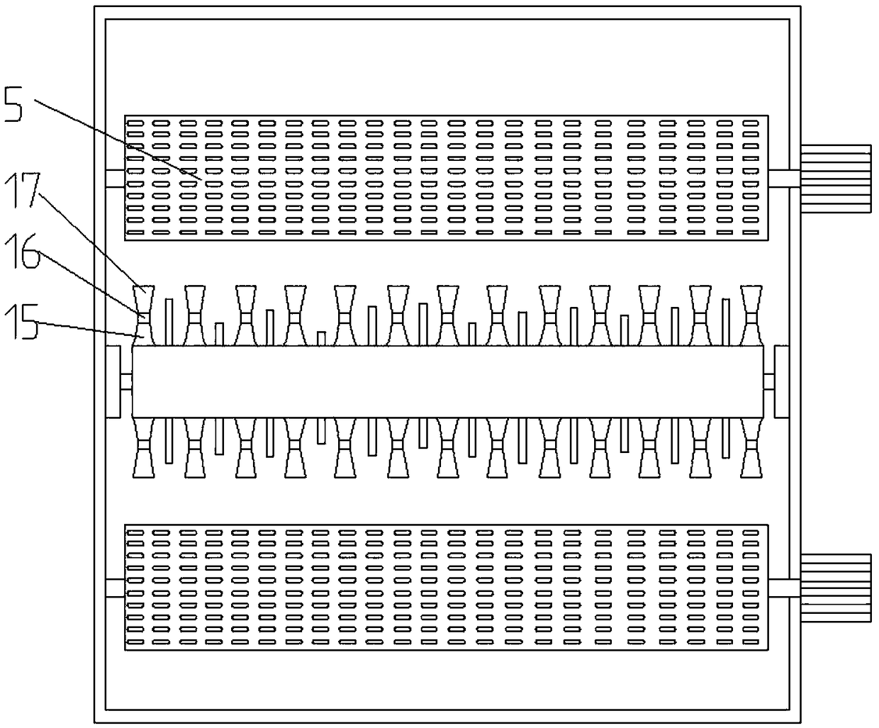 Aeration system of biochemical sewage treatment tank