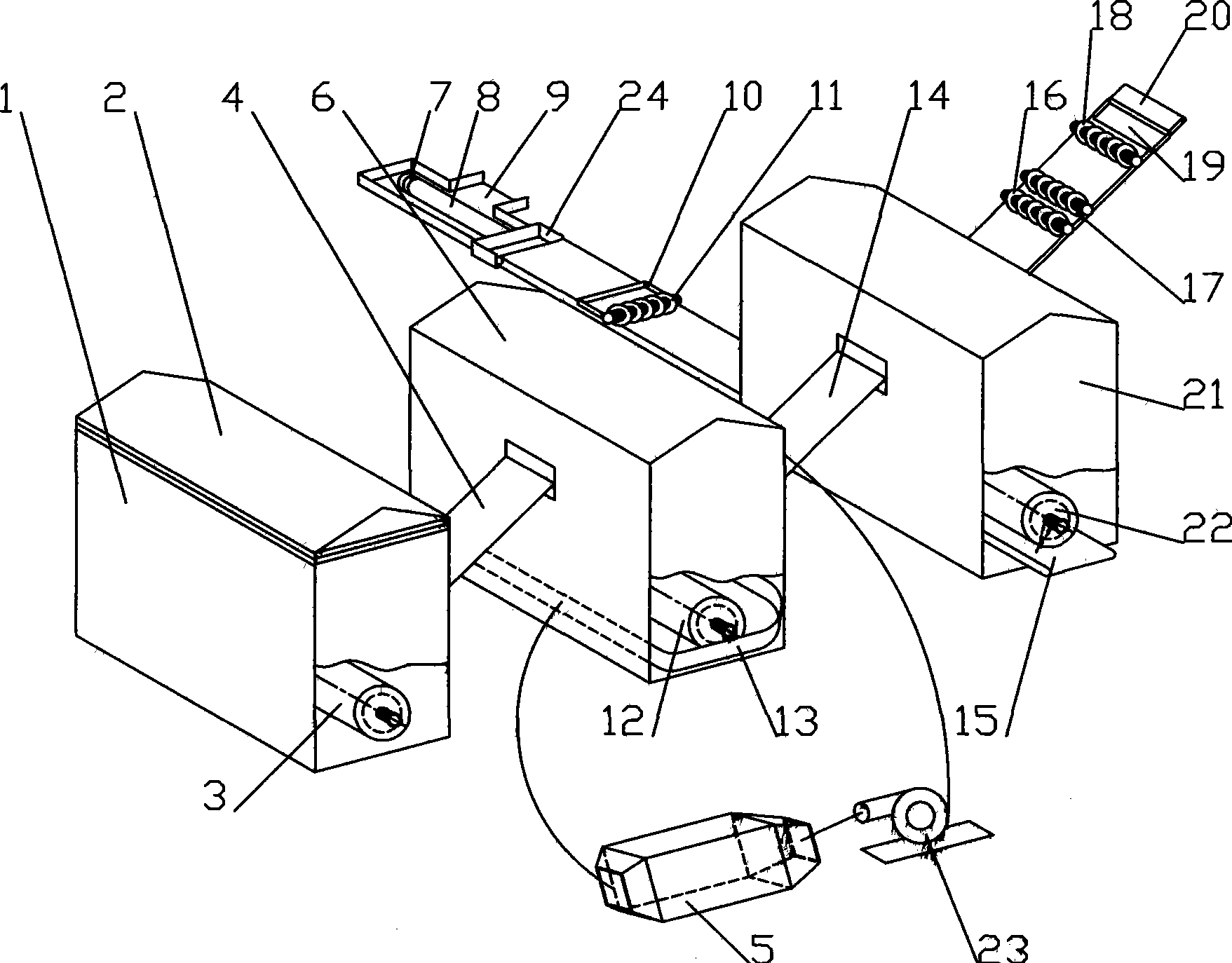 System for sterilizing, deodorizing and automatically sorting urban domestic garbage