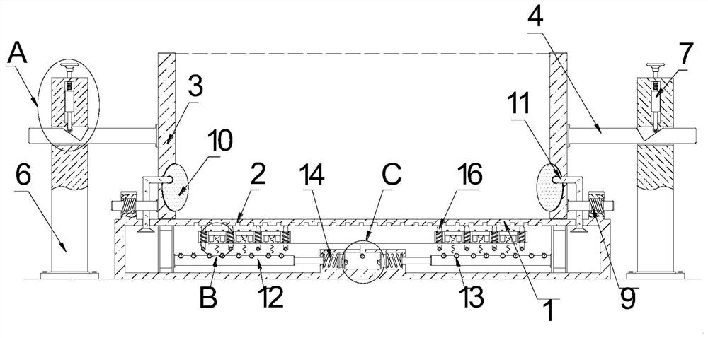 Assembly type building template with firm structure for engineering construction