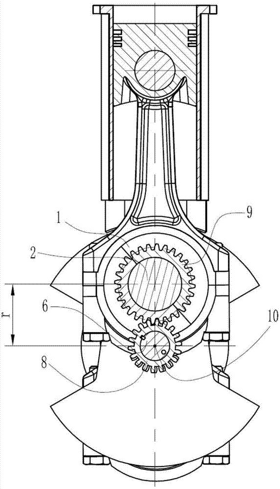 Variable compression ratio device with connecting rod journals and eccentric sleeves