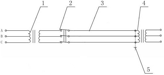 Device and method for rapidly melting ice and snow of transmission line