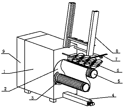 Novel forming and winding apparatus of glass fiber