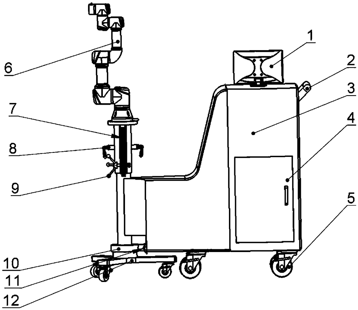 Operation table for puncture robot