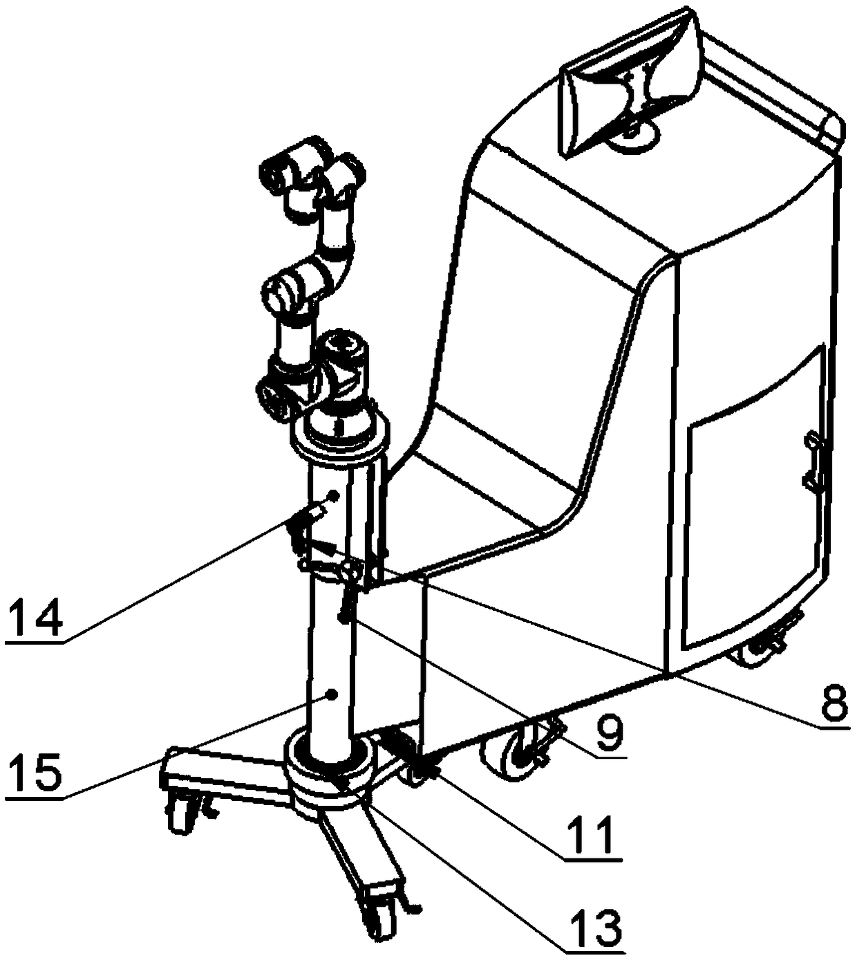 Operation table for puncture robot