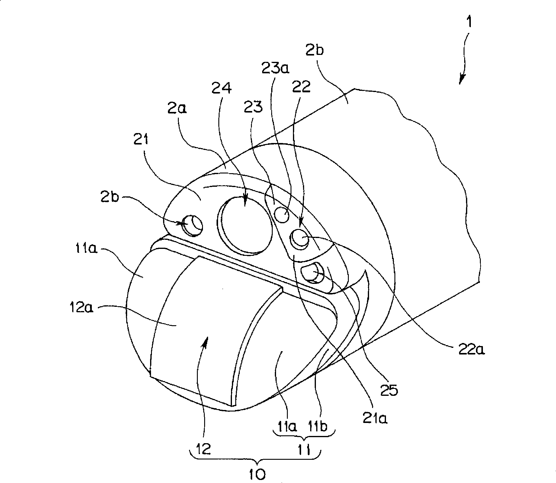 Ultrasonic probe and ultrasonic endoscope with ultrasonic probe