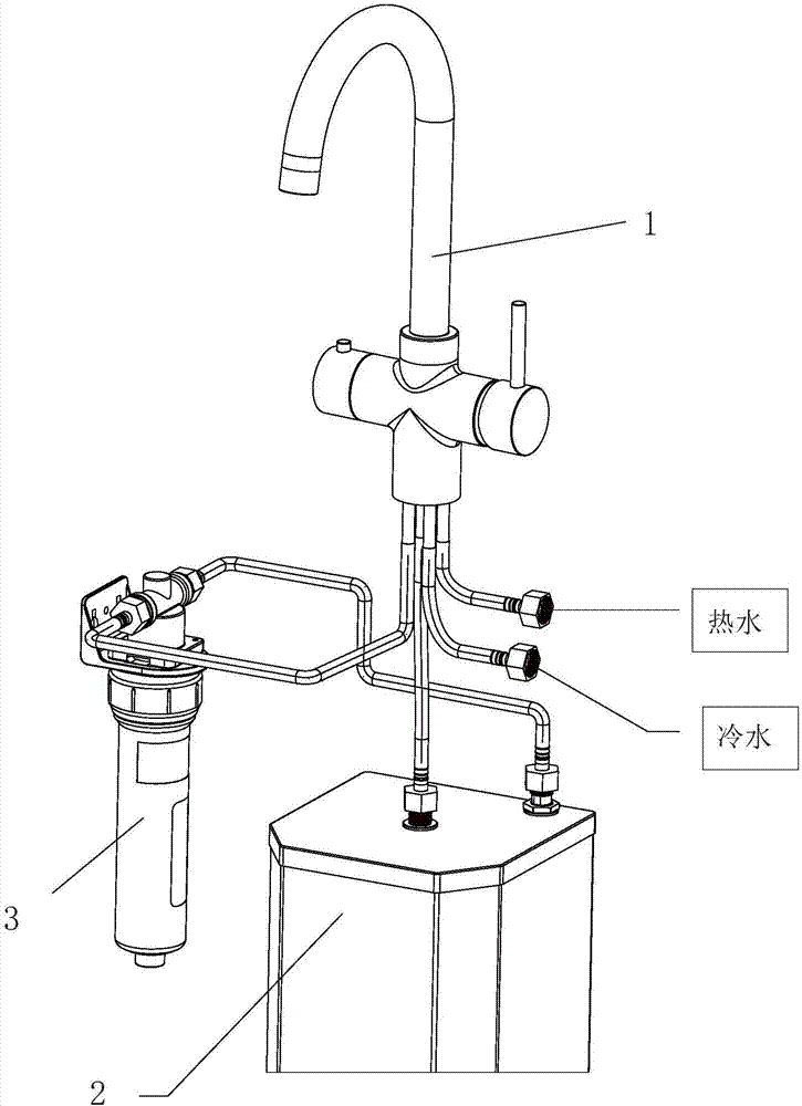 Three-in-one direct drinking water system