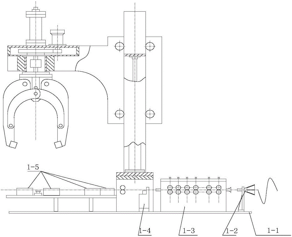 Reinforcing bar bundling machine based on driven opening and closing clamping block devices