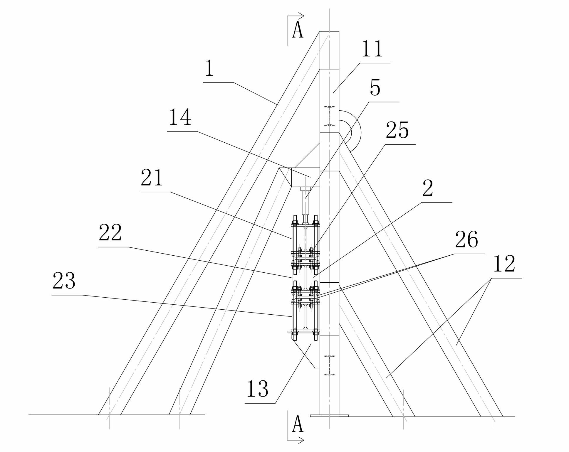 Clamping device for rubber belt