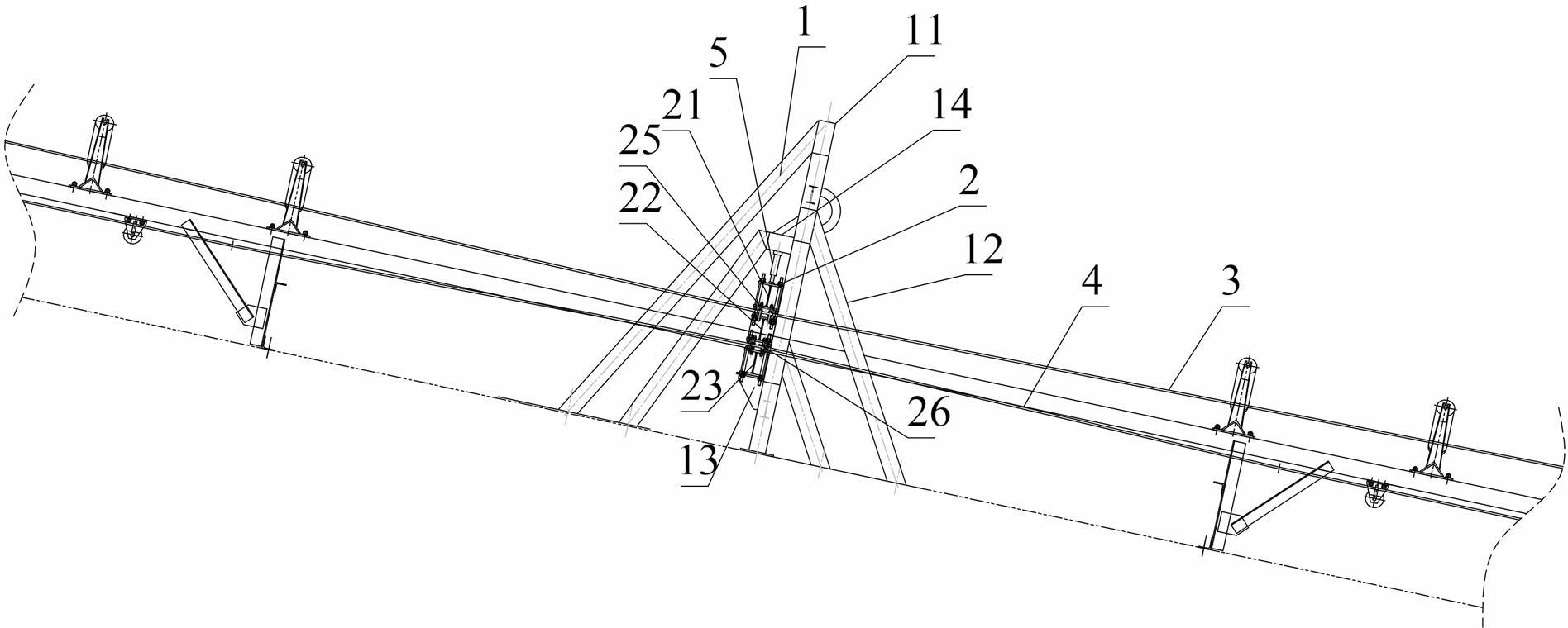 Clamping device for rubber belt