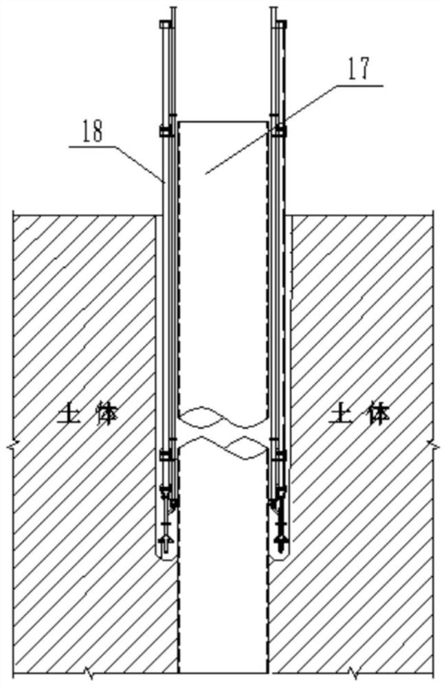 Auxiliary pile foundation pulling construction method under limited space condition