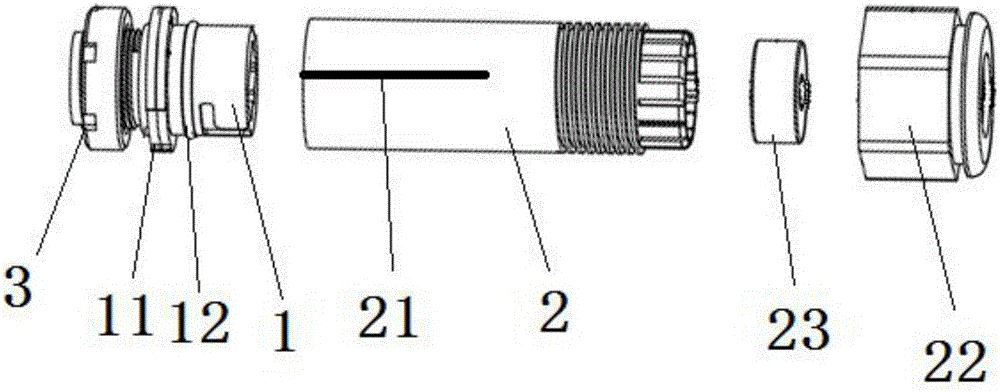 Optical fiber pre-connecting piece and terminal box therewith