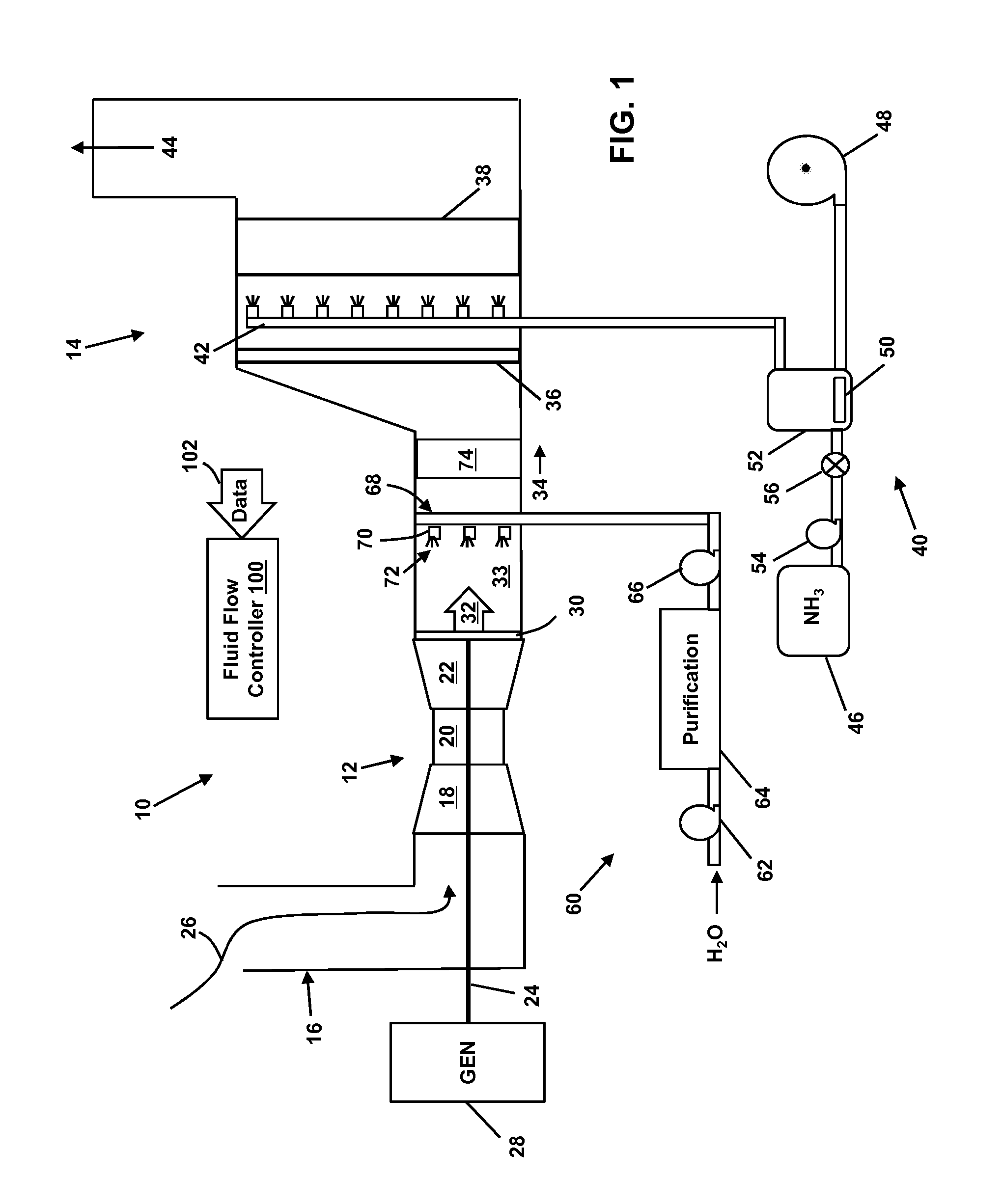 Power generation system exhaust cooling