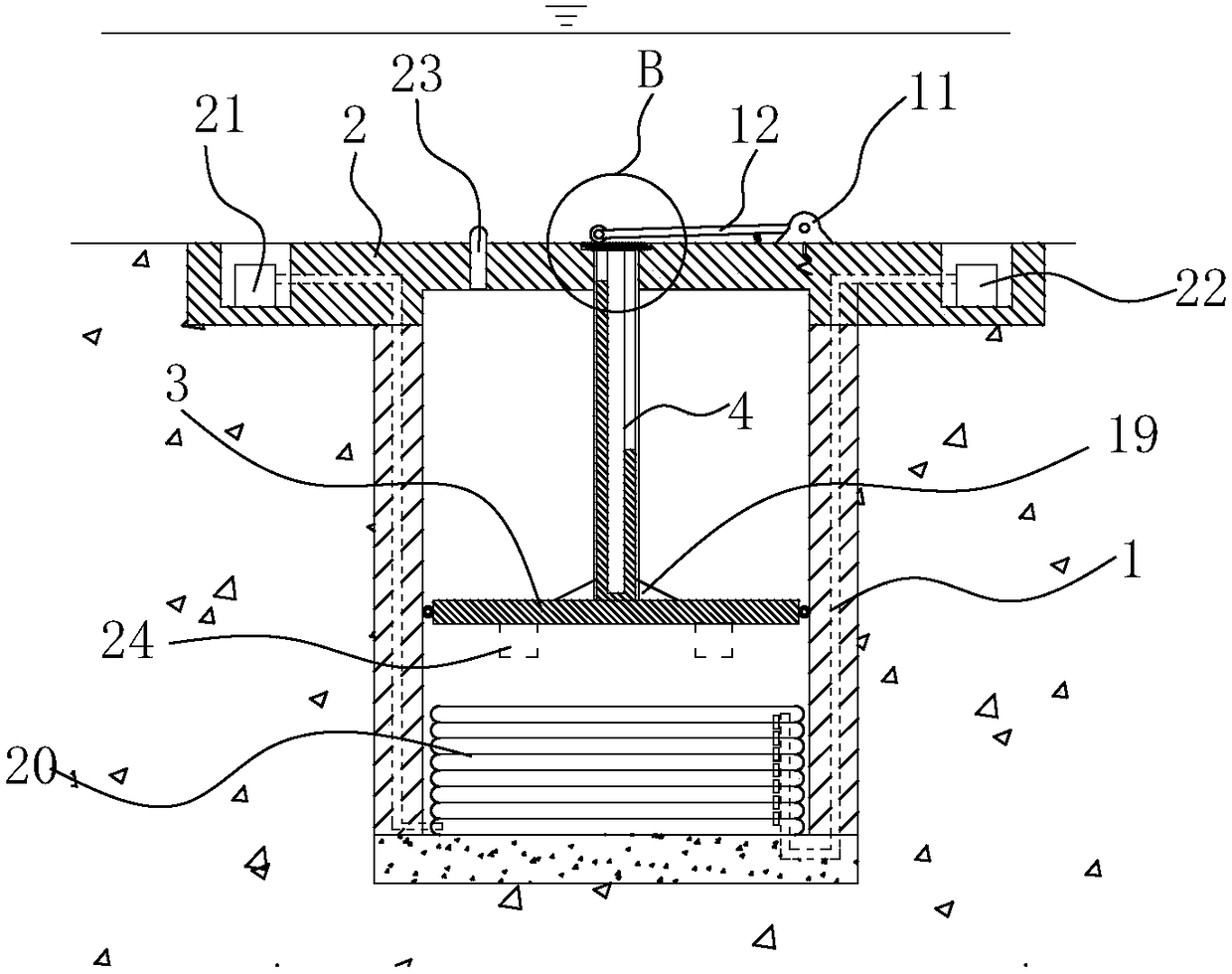 A graded lift type retaining dam