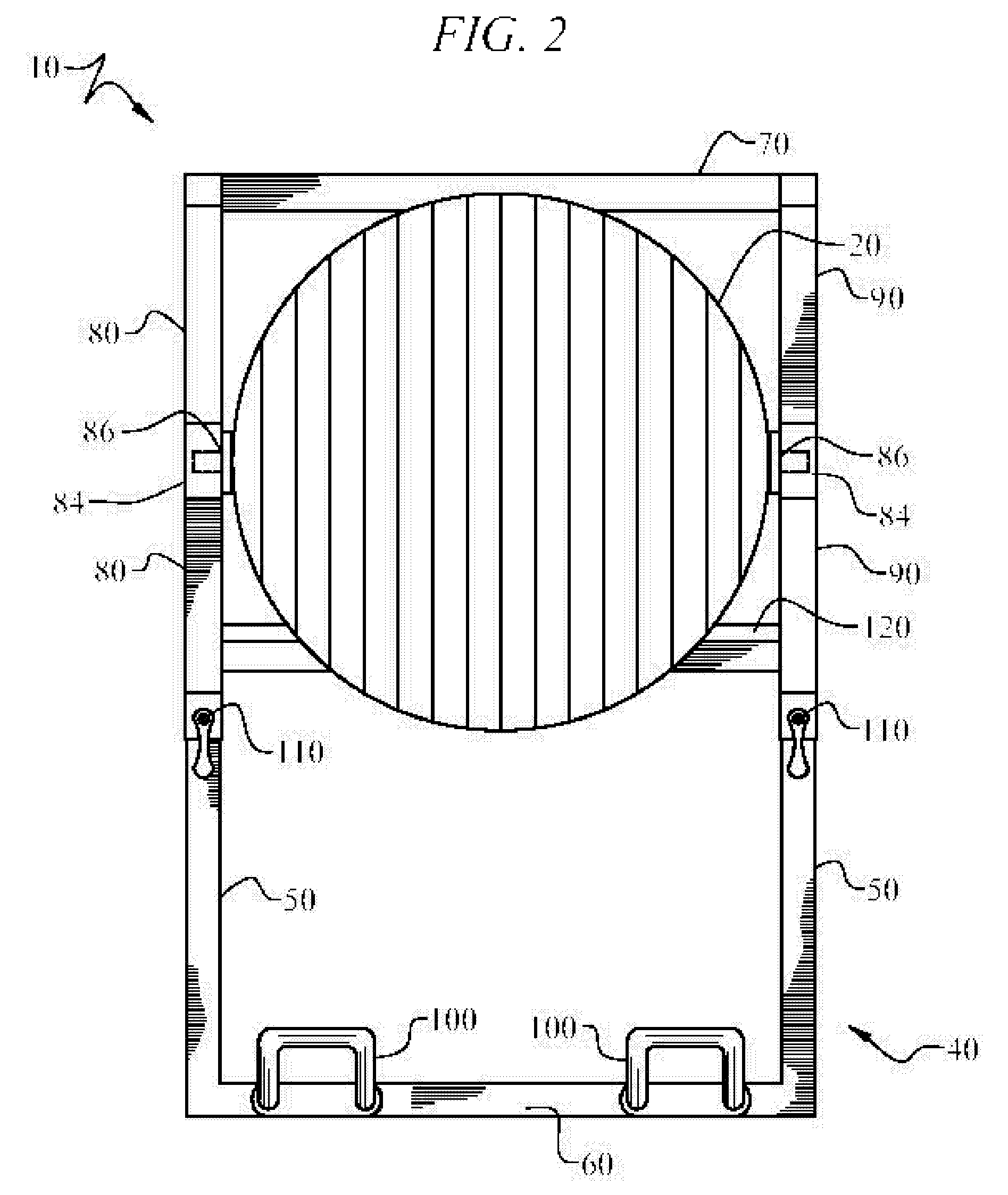 Exercise ball mounted for rotation