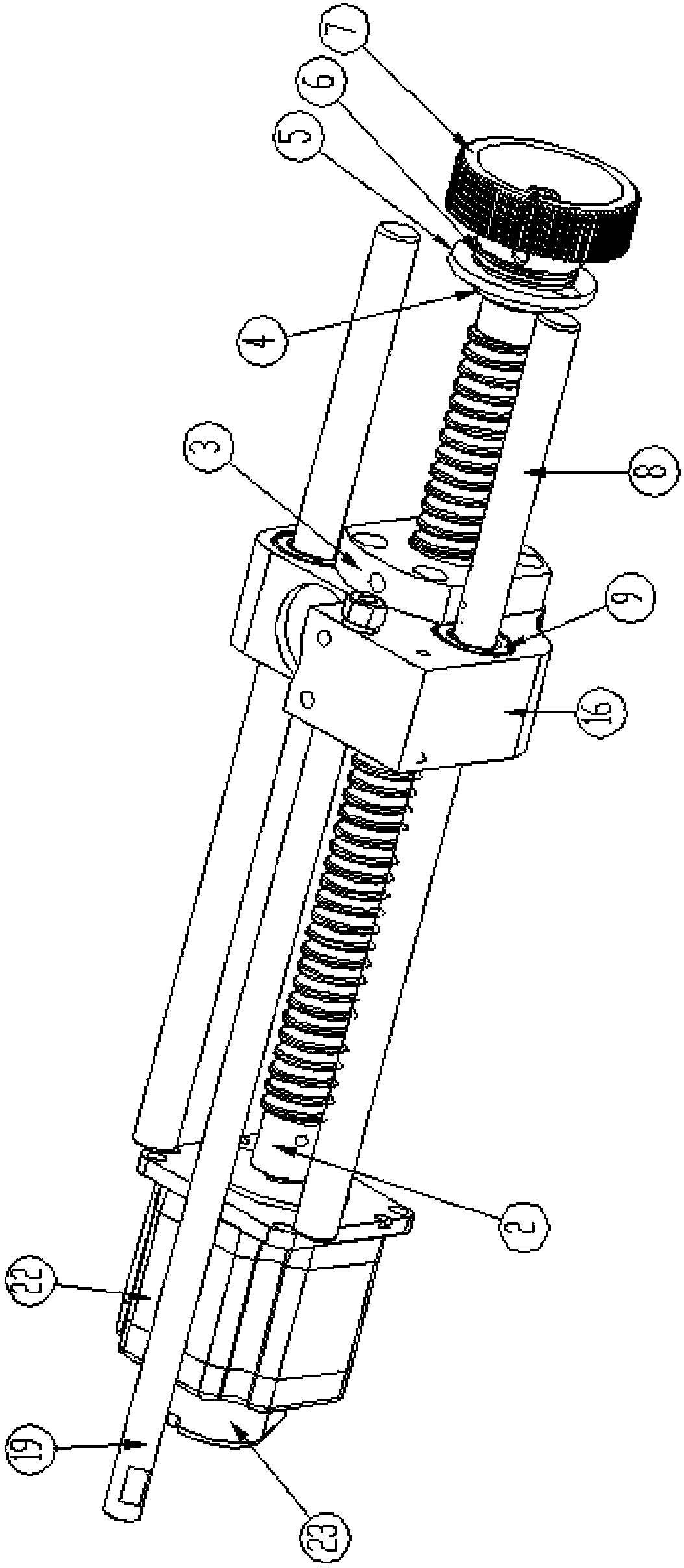 Color-changing device of computer embroidery machine