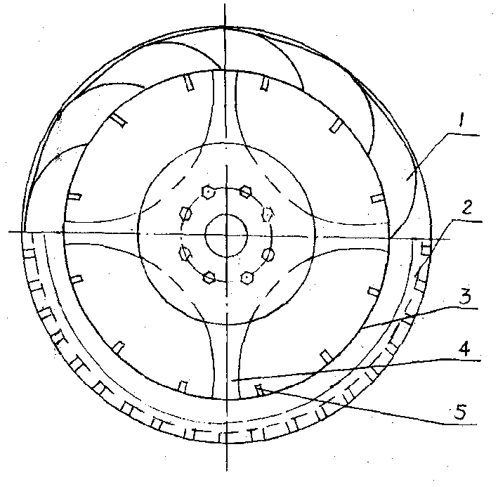 Spiral shape multi-cavity explosion-sesisting tyre