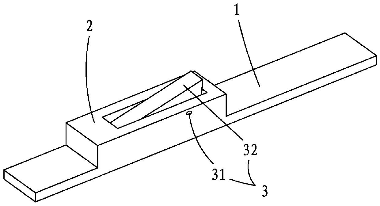 Winged head-type wooden lock with wooden tenon-and-mortise structure for drawers