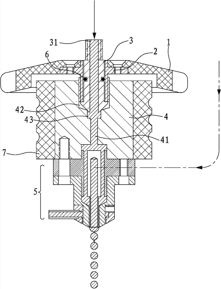 Quick-release water dropper device for dropping soft capsule machine